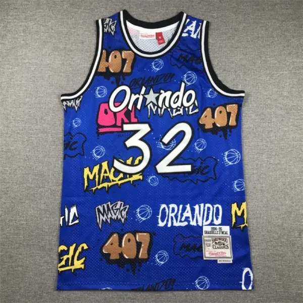 Mitchell & Ness Orlando Magic 1994-95 Shaquille O'Neal Hardwood Classics Jersey Blue - 1
