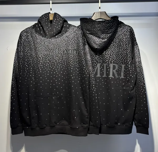 Amiri Hollywood Logo Hoodie Black - 8
