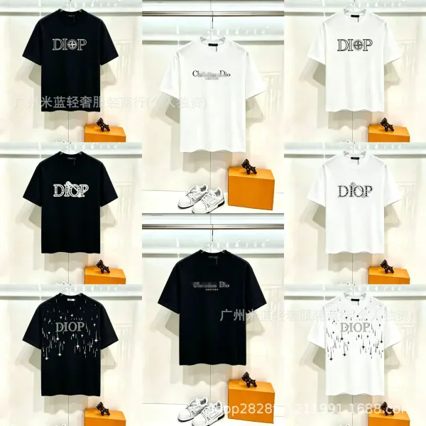 Dior Oblique Print White T-Shirt - 4