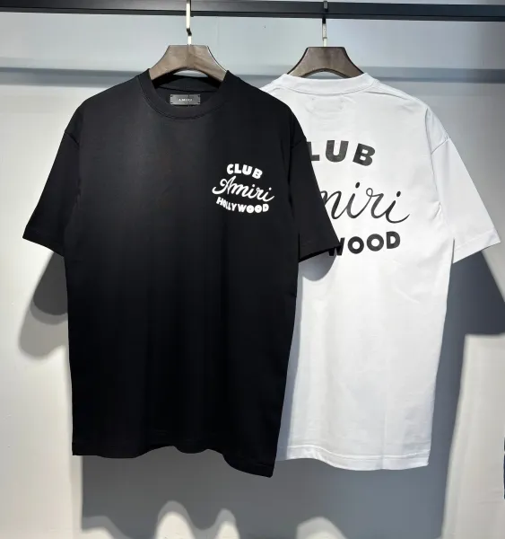 Amiri Logo Embroidered White T-Shirt - 26
