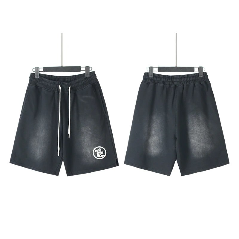 Hellstar Skull Flame Graphic Shorts Black - 30