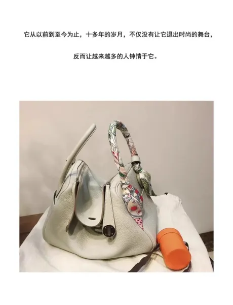 Hermès Lindy Bag 30 in Gris Tourterelle Shoulder Bag - 6