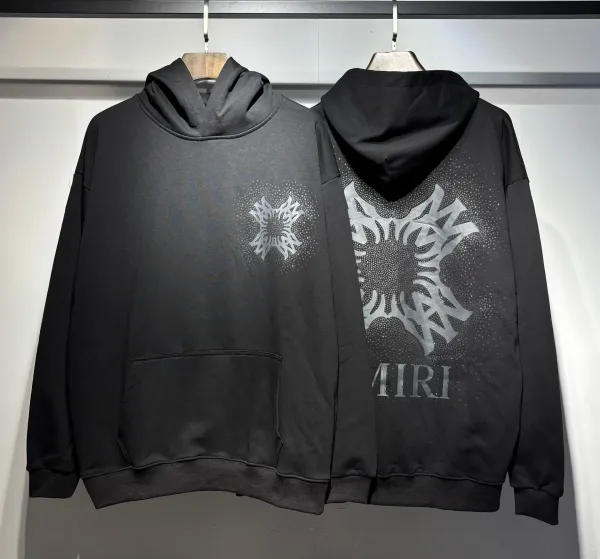Amiri Hollywood Logo Hoodie Black - 17