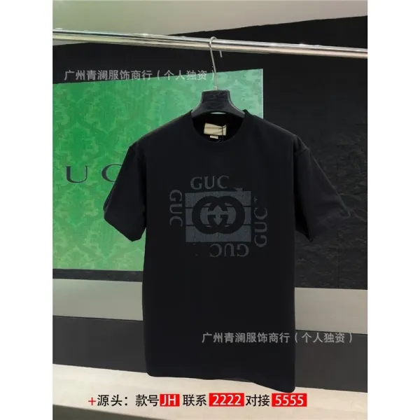 Gucci Logo Print Black T-Shirt - 1