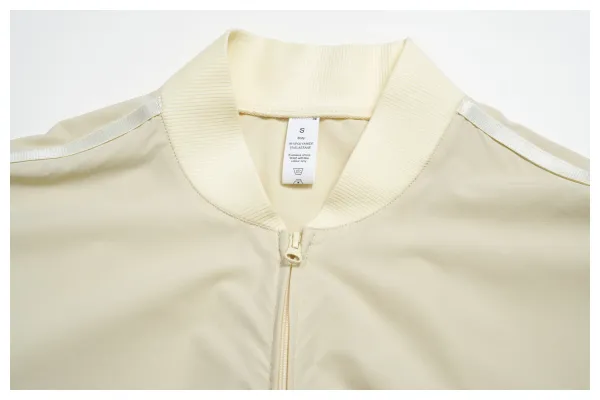 Design Cropped Zip-Up Jacket and Wide-Leg Pants Set in Pale Lime - 47