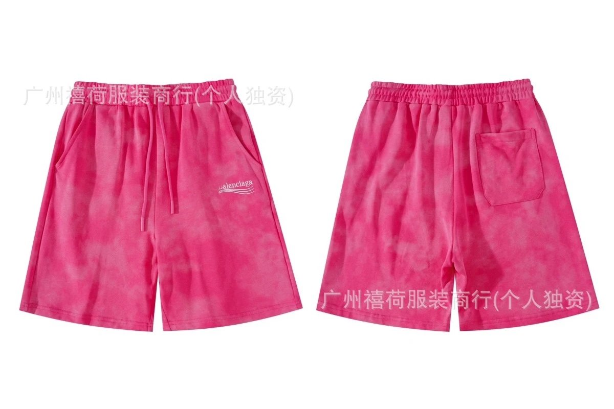 Balenciaga Tie-Dye Purple Shorts - 9