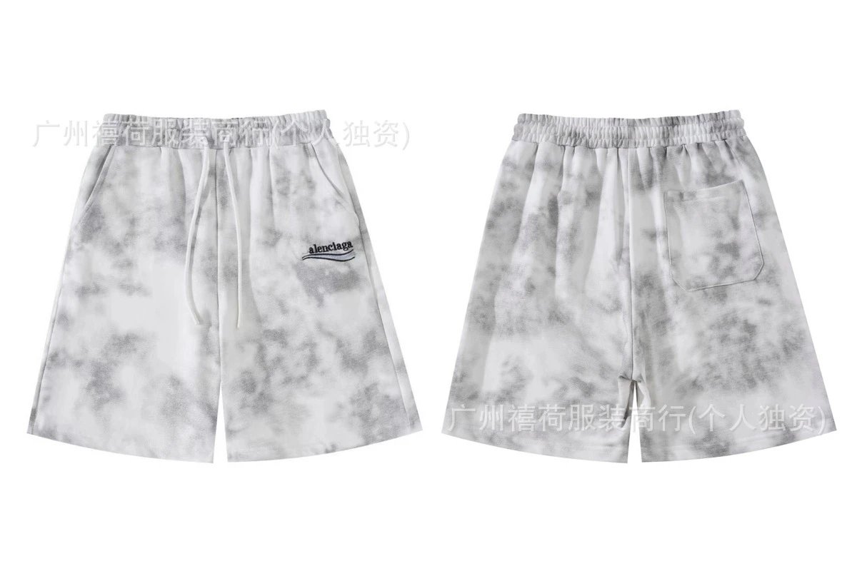 Balenciaga Tie-Dye Purple Shorts - 13