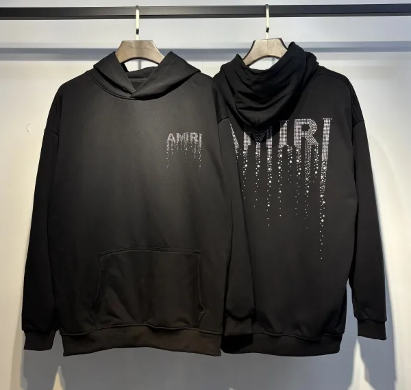 Amiri Hollywood Logo Hoodie Black - 5