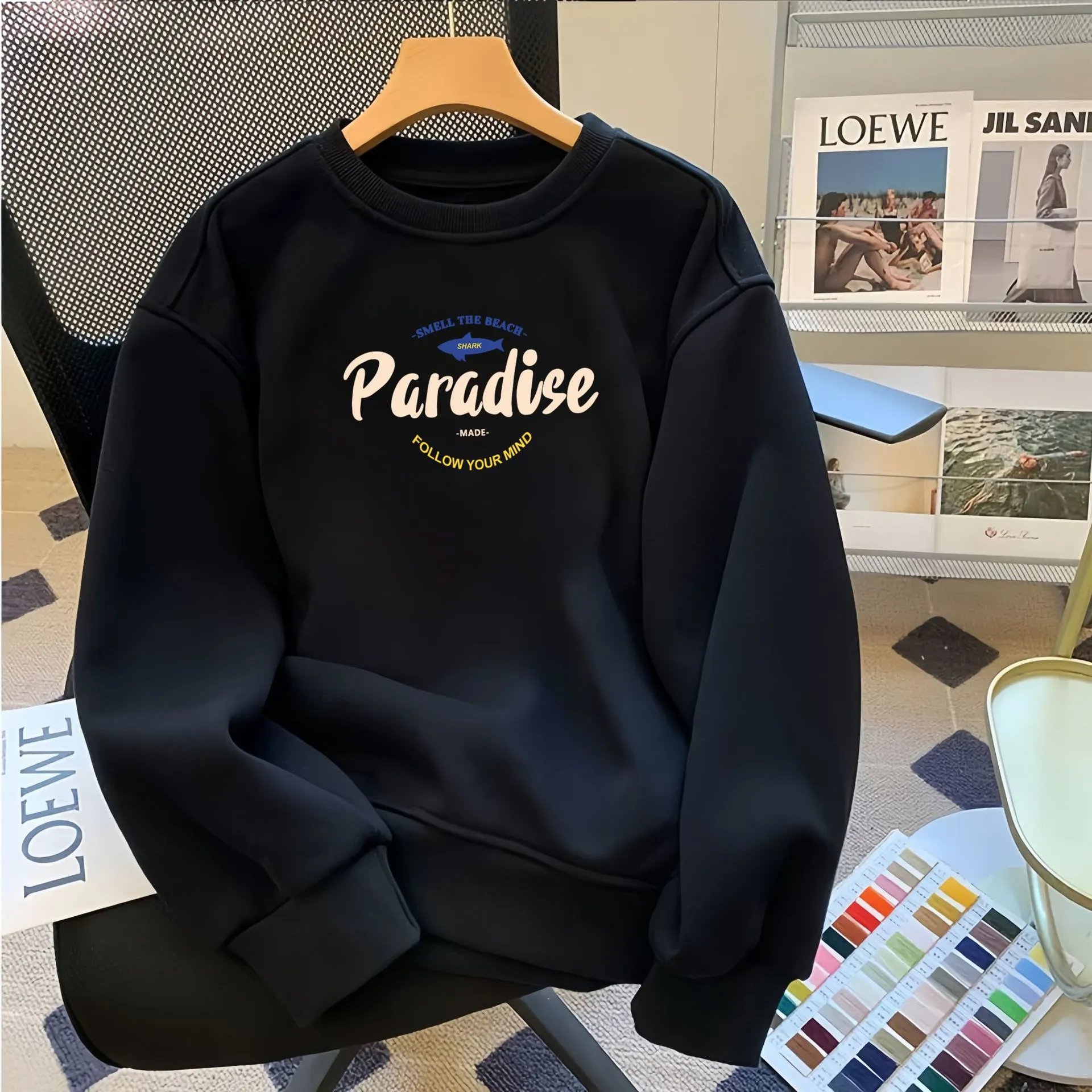 Puma Logo Graphic Crewneck White Hoodie - 29