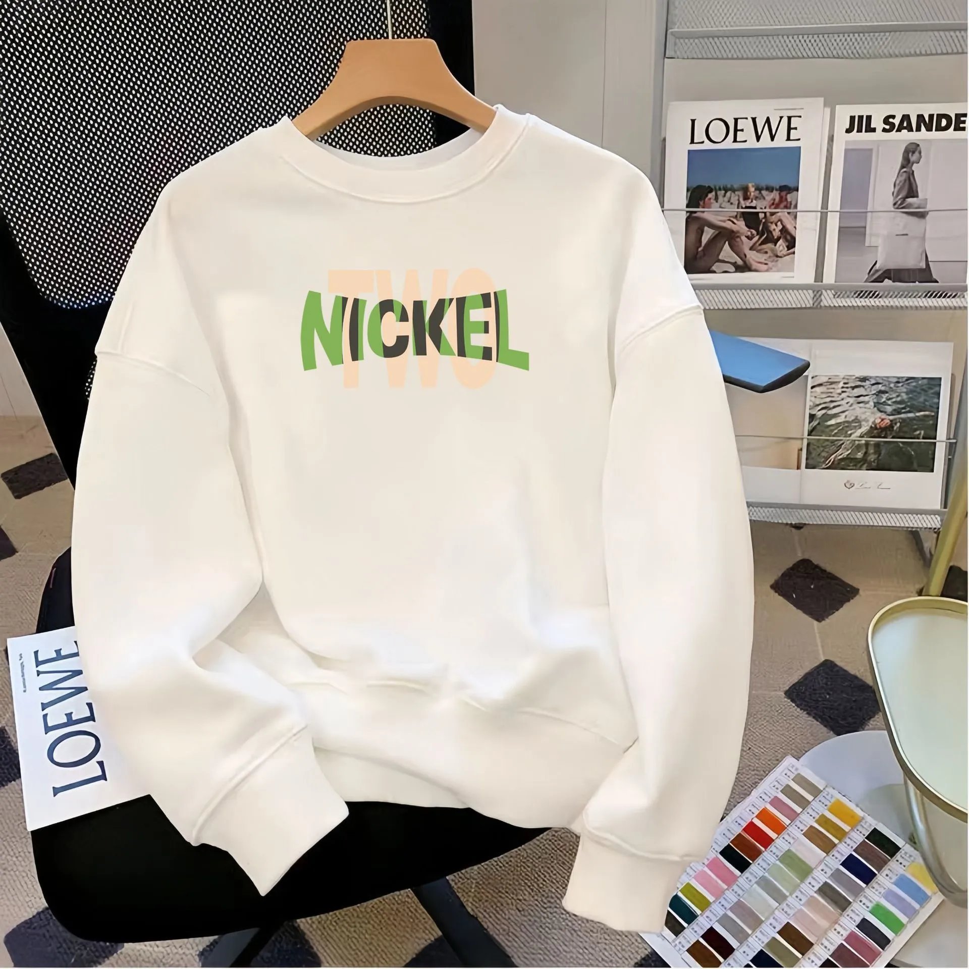Puma Logo Graphic Crewneck White Hoodie - 32