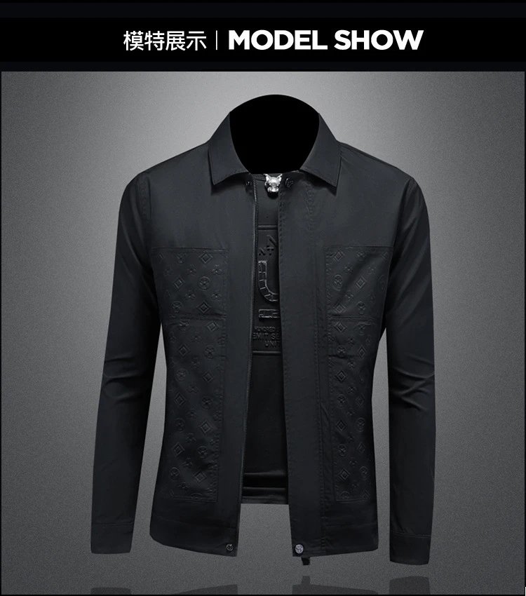 Design Embossed Logo Panel White Jacket Outerwear Jacket - 5