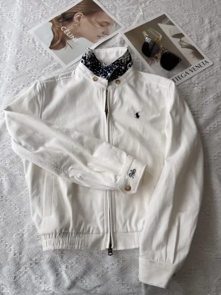 Polo Ralph Lauren Paisley-Trimmed Brown Bomber Jacket - 14