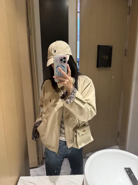 Polo Ralph Lauren Paisley-Trimmed Brown Bomber Jacket - 30