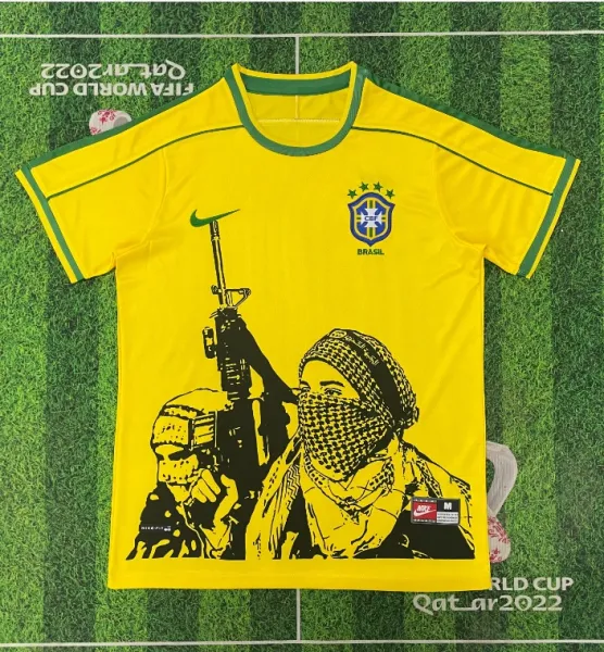 Nike Brazil 2022 FIFA World Cup Pink Christ the Redeemer Jersey - 11