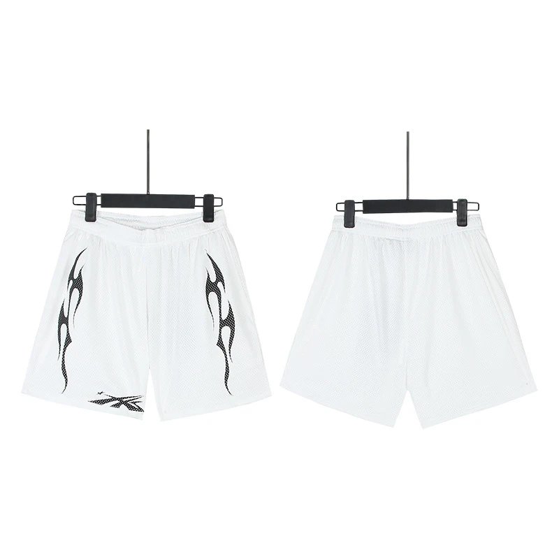 Hellstar Skull Flame Graphic Shorts Black - 48