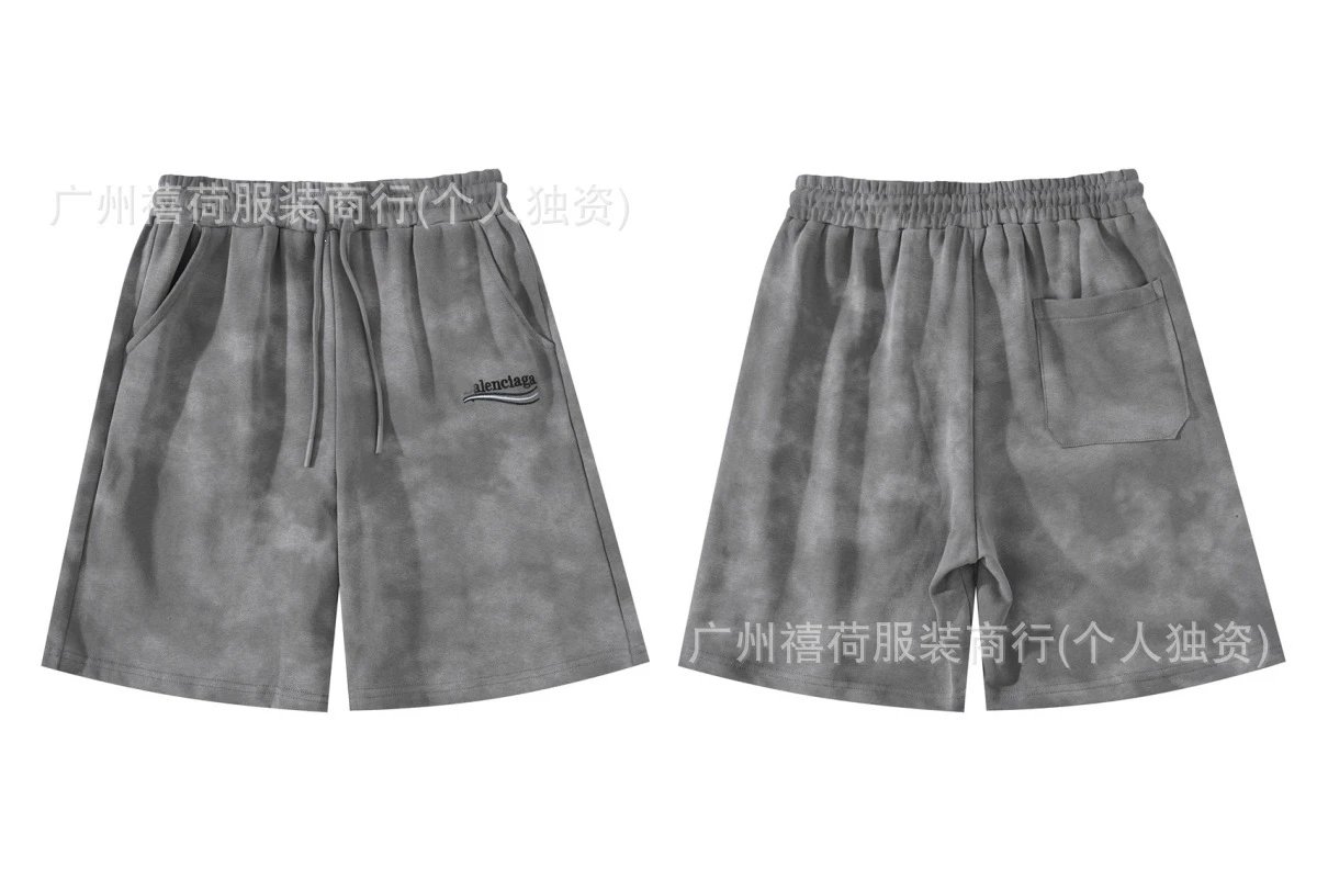 Balenciaga Tie-Dye Purple Shorts - 15