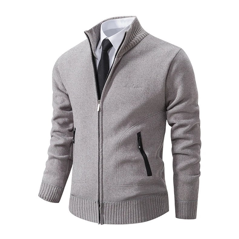 Design Hankesen Zip-Up Knit Cardigan Black Outerwear.cardigan - 3