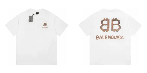Balenciaga Distorted Logo Black T-Shirt - 11
