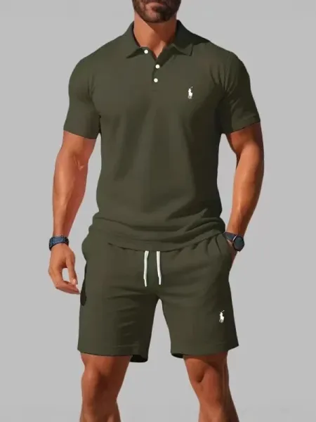 Polo Ralph Lauren Orange Polo Shirt and Shorts Set - 4