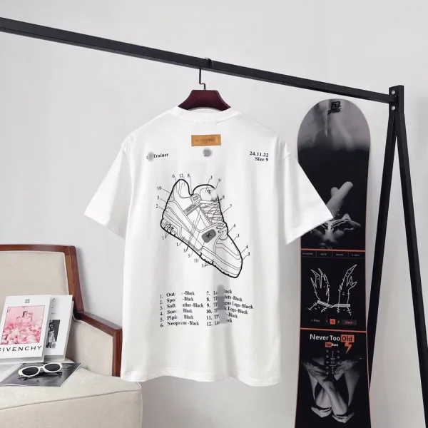 Design Trainer Technical Diagram White T-Shirt - 5