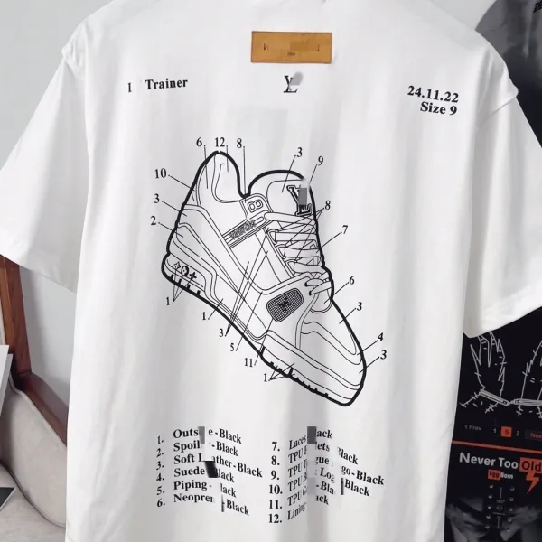 Design Trainer Technical Diagram White T-Shirt - 6