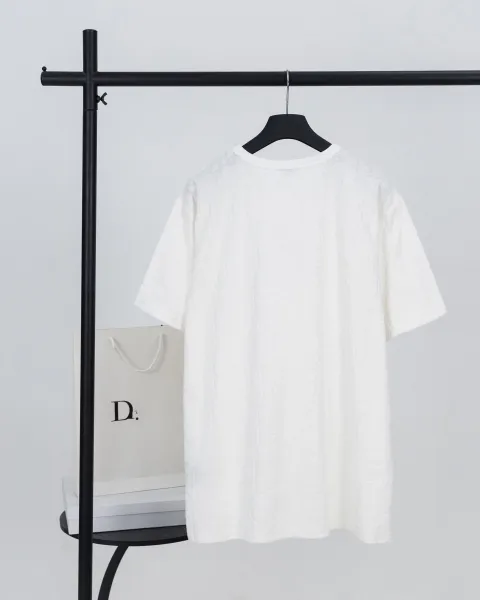 Dior Oblique Jacquard T-Shirt Navy - 6