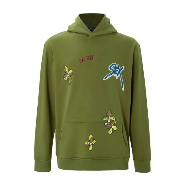 Chrome Hearts Space Graphic Hoodie Blue - 49