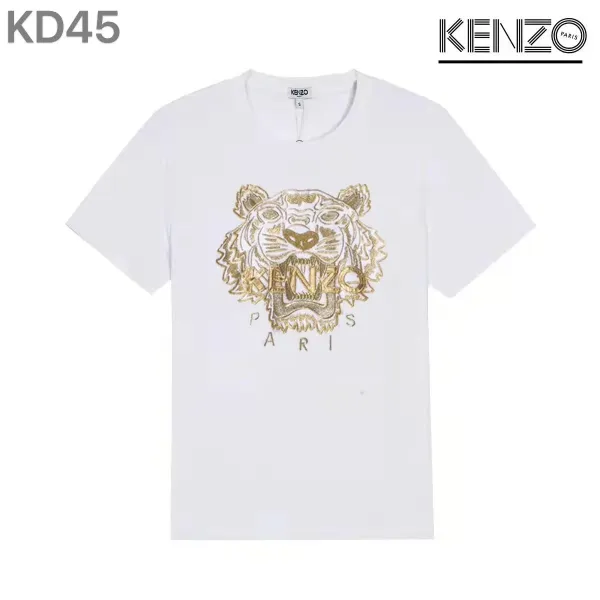 Kenzo Tiger Head Graphic Black T-Shirt - 43