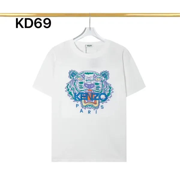 Kenzo Tiger Head Graphic Black T-Shirt - 45