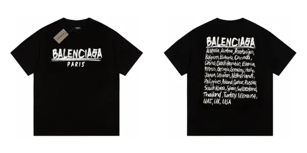 Balenciaga x UNKOWN Character Graphic T-Shirt Black - 9