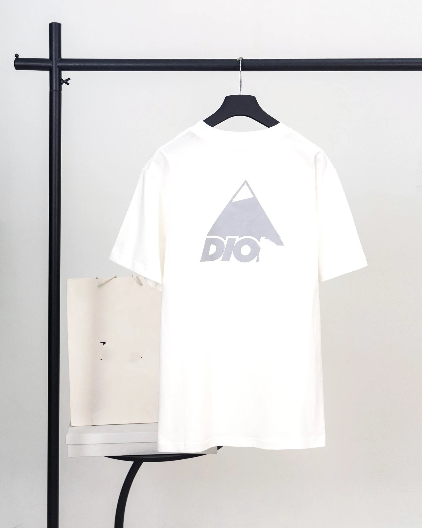 Dior Triangle Logo Black T-Shirt - 5