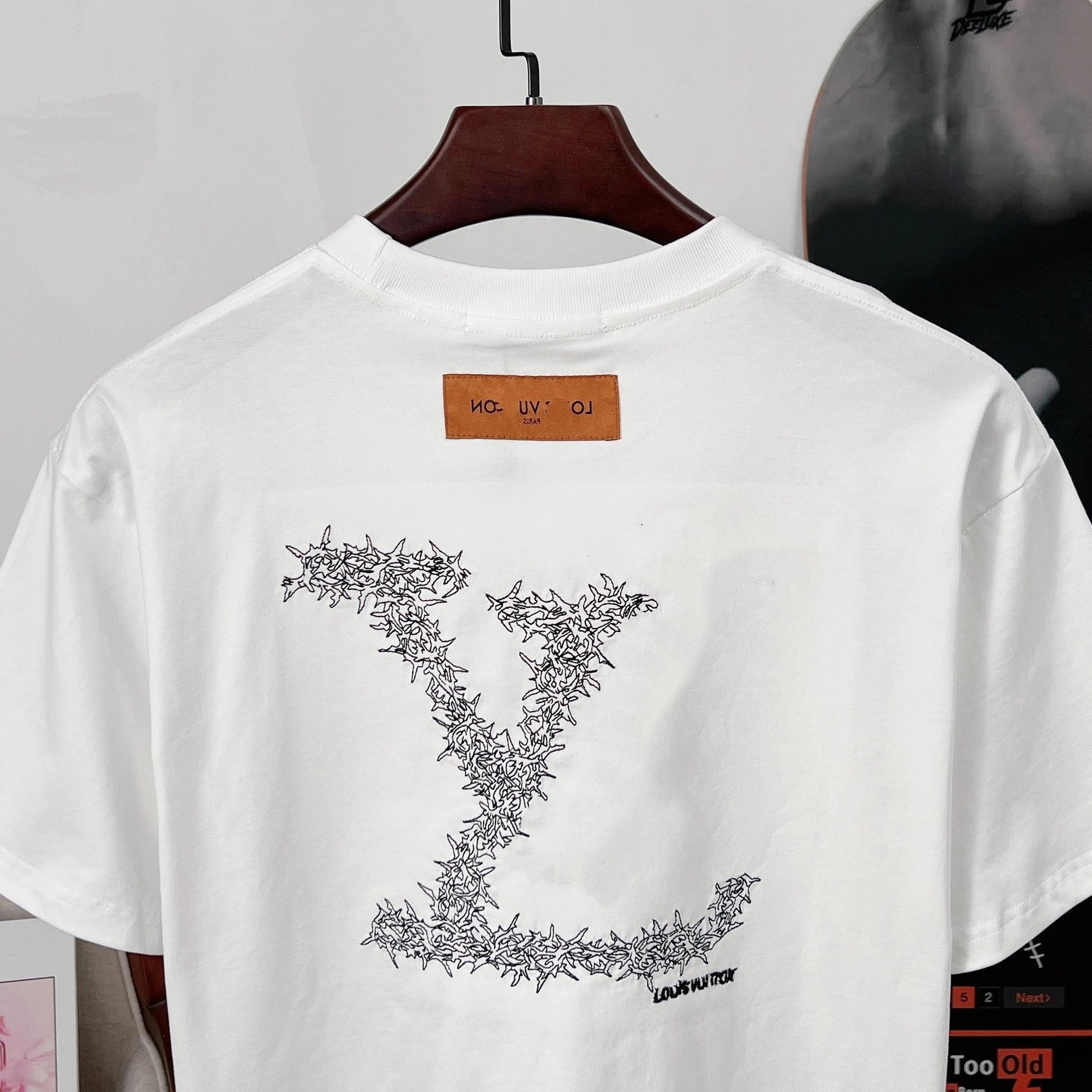 Louis Vuitton Distressed LV Logo Black T-Shirt - 10