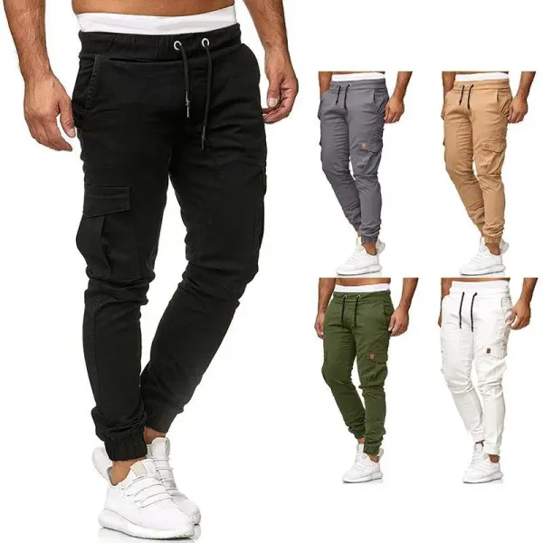 Design Cargo Jogger Pants Gray Pants - 2