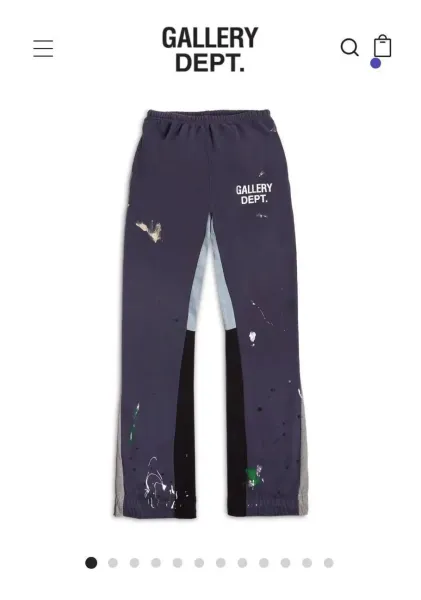 Gallery Dept. Paint-Splatter Sweatpants Navy - 1