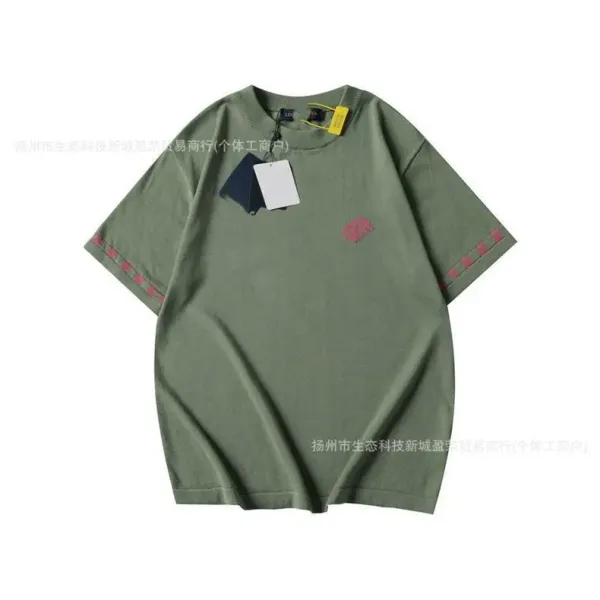 Design Striped Polo Navy Blue and Light Blue Short Sleeve Polo Tops.polo - 10