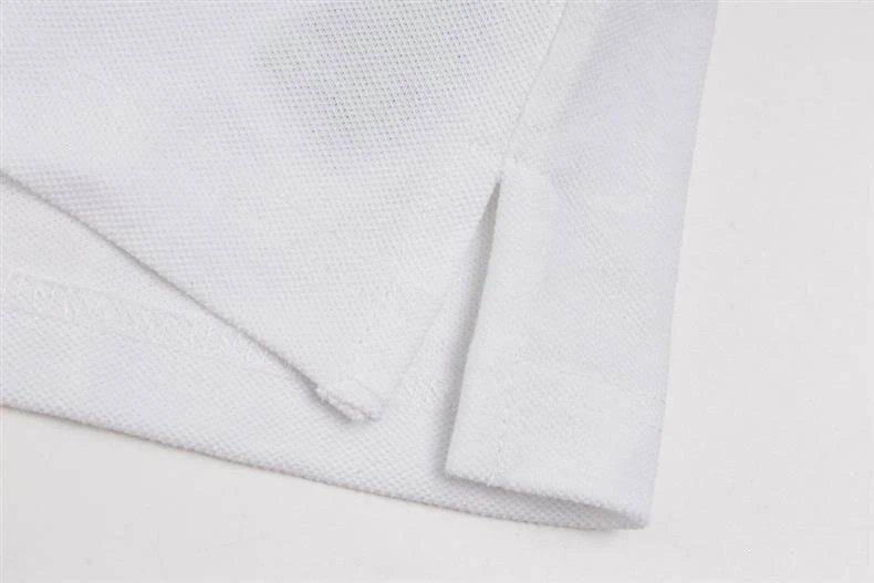Design Polo Shirt White with Yellow and Black Trim Tops Polo - 9