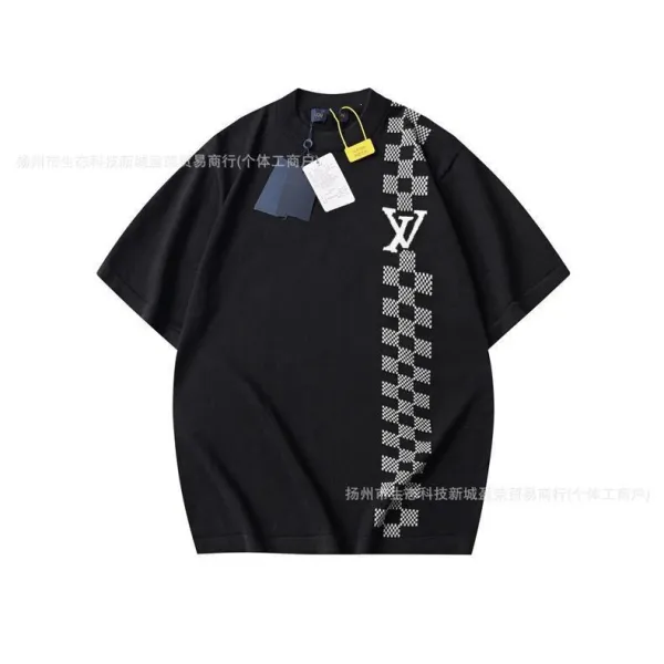 Design Striped Polo Navy Blue and Light Blue Short Sleeve Polo Tops.polo - 15