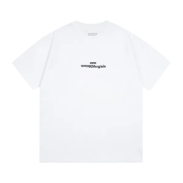 Maison Margiela Numbered Logo Beige T-Shirt - 13