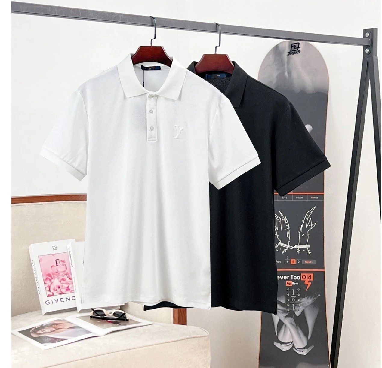 Louis Vuitton Embroidered LV Logo White Polo Polo Shirt - 11