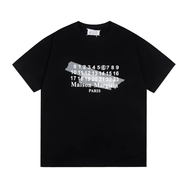 Maison Margiela Numbered Logo Beige T-Shirt - 11