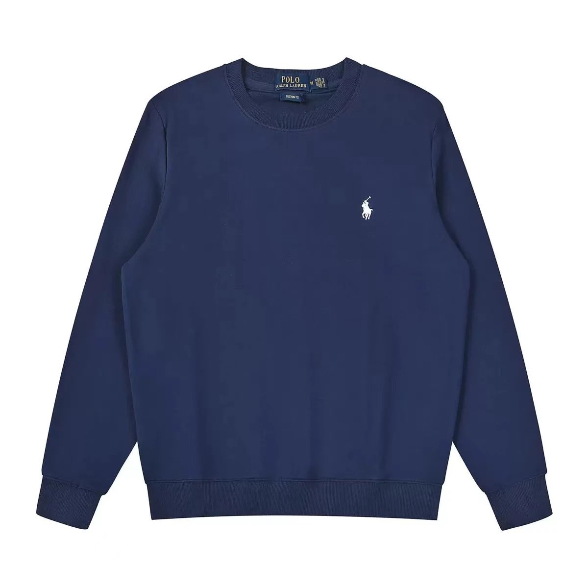 Polo Ralph Lauren Classic Crewneck Sweatshirt Black Sweater - 7