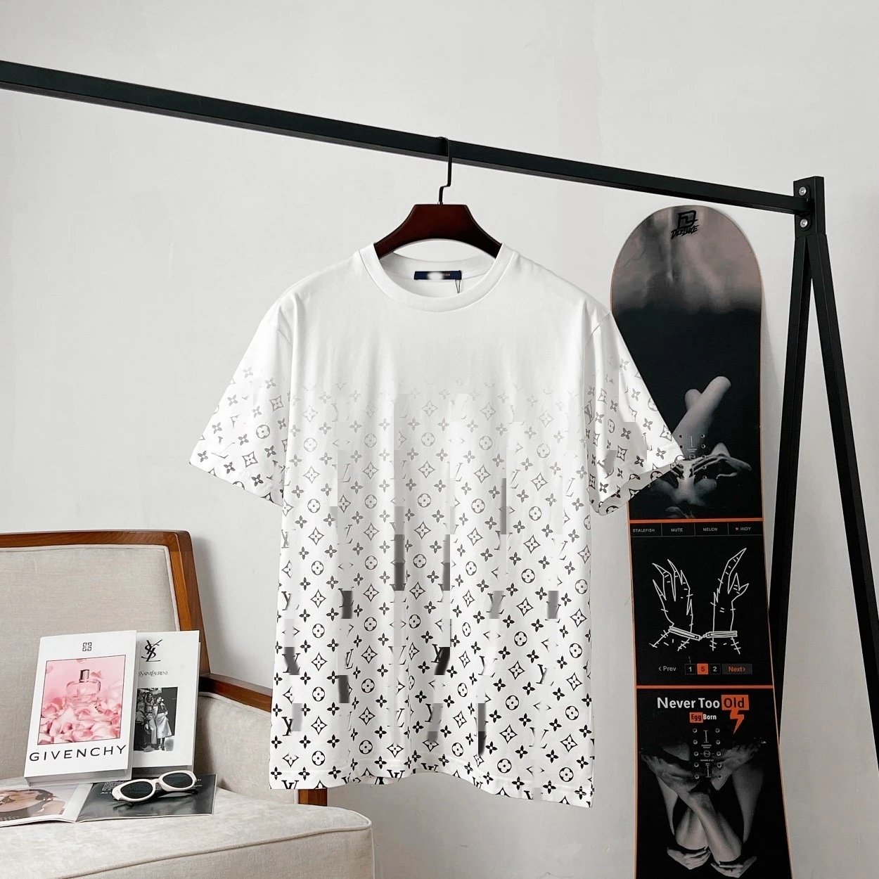 Louis Vuitton Monogram Gradient T-Shirt Light Blue - 5
