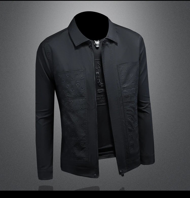 Design Embossed Logo Panel White Jacket Outerwear Jacket - 9