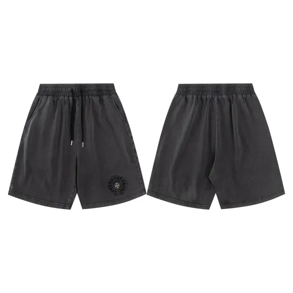 Chrome Hearts Cross Print Drawstring Shorts Black - 7