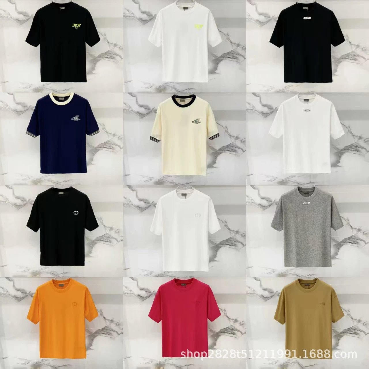 Dior Oblique Logo T-Shirt White - 5