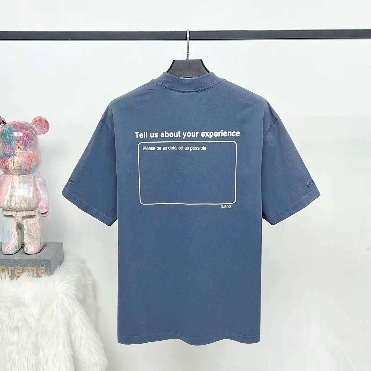 Design Five Stars Graphic T-Shirt Blue Tops.t Shirts - 4
