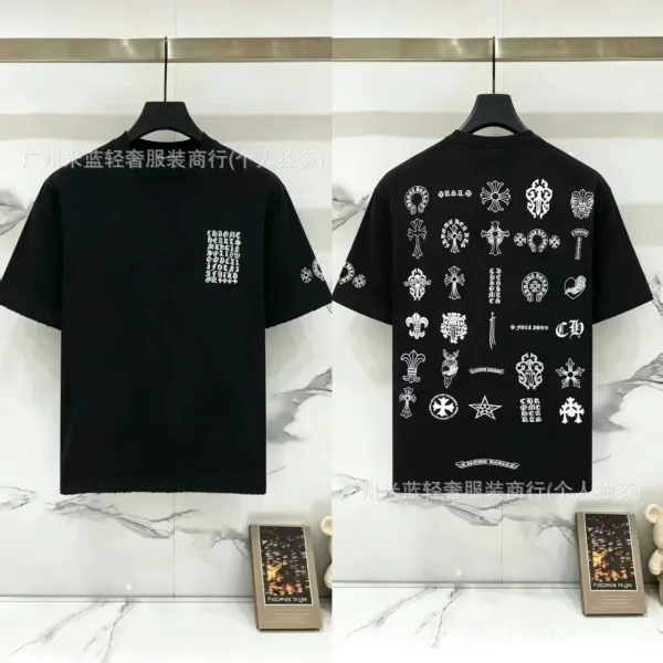 Chrome Hearts Graphic Print Black T-Shirt - 1