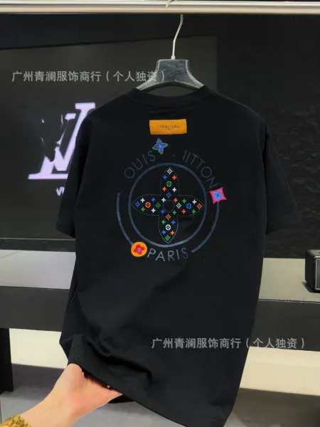 Louis Vuitton x Virgil Abloh Monogram Flower Circle T-Shirt Black - 1