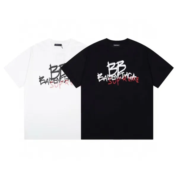 Balenciaga x UNKOWN Character Graphic T-Shirt Black - 17