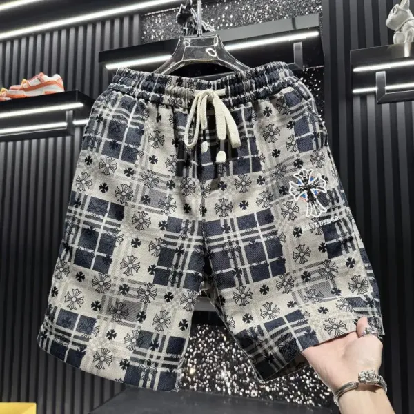 Chrome Hearts Floral Grid Shorts Multicolor Shorts - 1